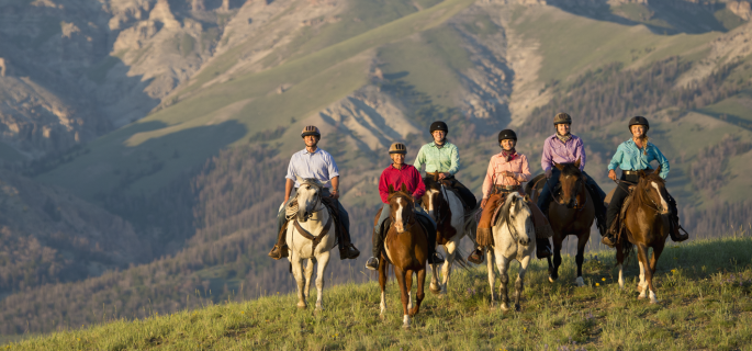 Wyoming Guest Ranch cowboy holiday for experienced horse riders