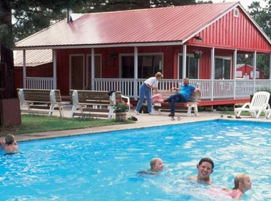 Pool at this great dude ranch in Colorado