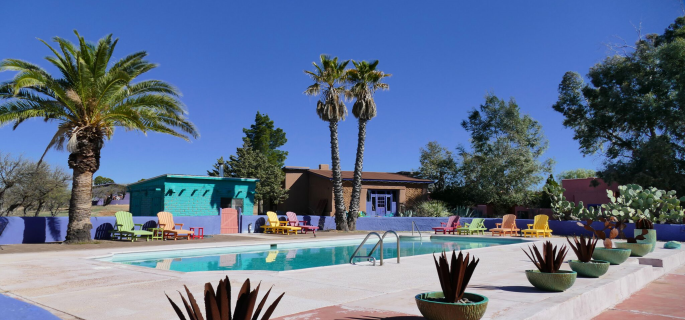 Great pool at this ranch holiday in Arizona