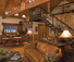 Paws up Ponderosa Pine Living room cabin